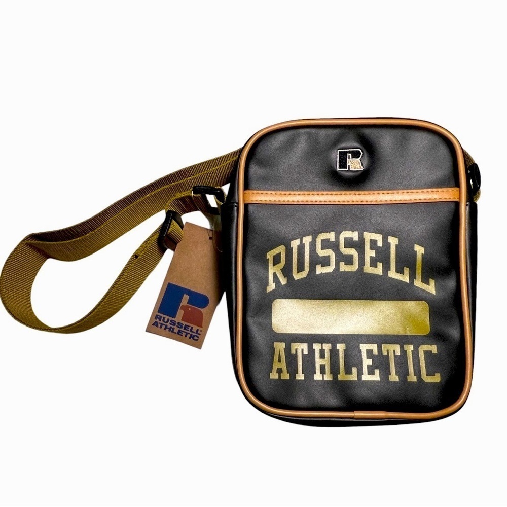 Russell Athletic | Black & Brown Messenger Bag NWT